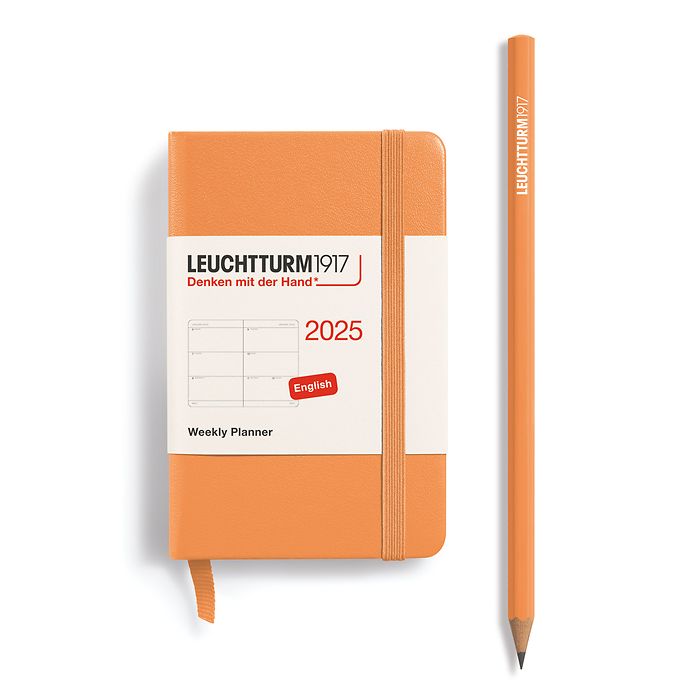 Weekly Planner Mini (A7) 2025, Apricot, English