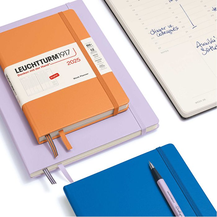 Week Planner Paperback (B6+) 2025, Apricot, English