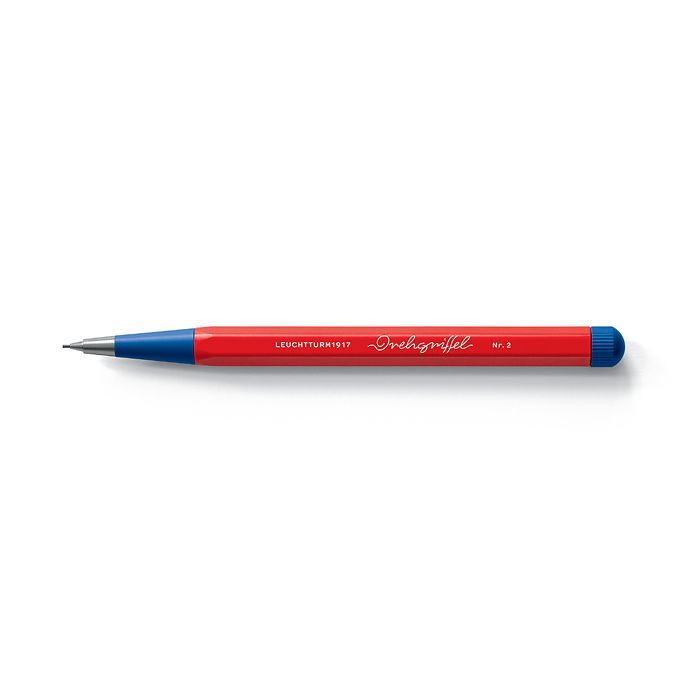 Drehgriffel Nr. 2, Red/Royal Blue, Mechanical pencil - Bauhaus Edition