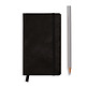 Notebook Pocket (A6), Leather, 187 numbered pages, Black, squared