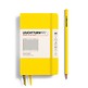 Notebook Pocket (A6), Hardcover, 187 numbered pages, Lemon,  squared