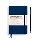 Notebook Paperback (B6+), Softcover, 123 numbered pages, Navy, dotted