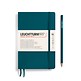 Notebook Paperback (B6+), Softcover, 123 numbered pages, Pacific Green, ruled