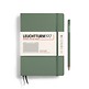 Notebook Medium (A5), Hardcover, 251 numbered pages, Olive, squared