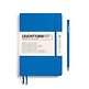 Notebook Medium (A5), Softcover, 123 numbered pages, Sky, ruled