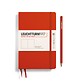 Notebook Paperback (B6+), Hardcover, 219 numbered pages, Fox Red, plain